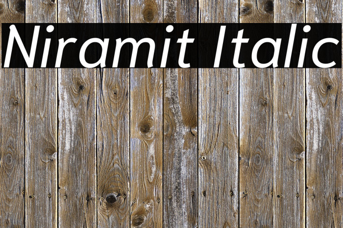 Niramit Italic Example 2