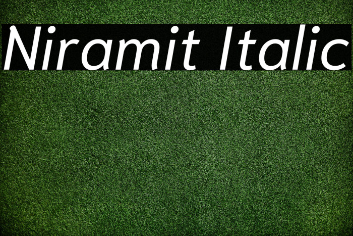 Niramit Italic Example 3