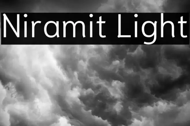 Niramit Light Font examples