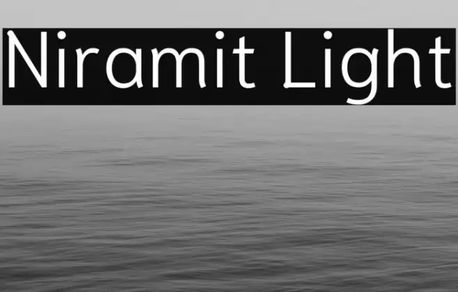 Niramit Light Font examples