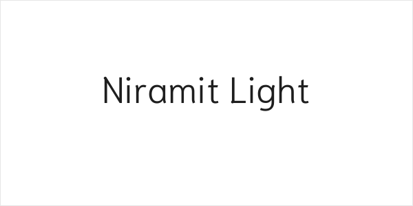 Niramit Light Logo