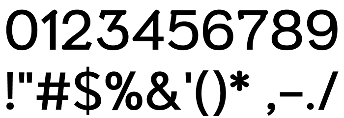 Niramit Medium Font OTHER CHARS