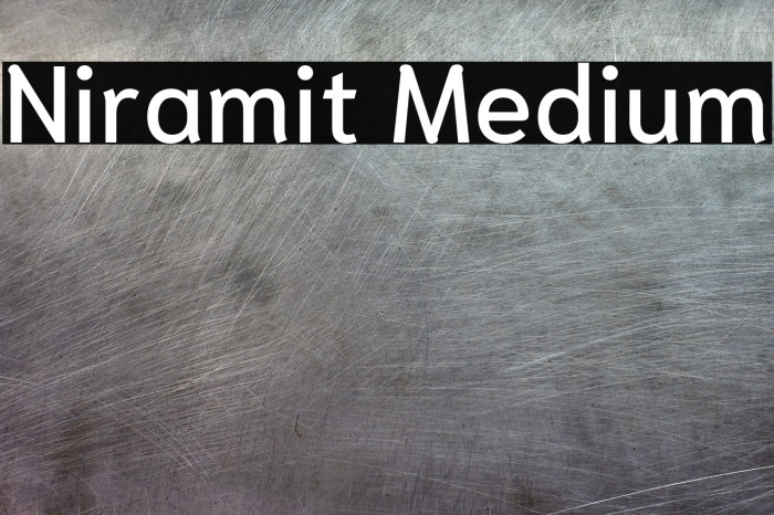 Niramit Medium Font examples