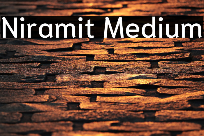 Niramit Medium Font examples