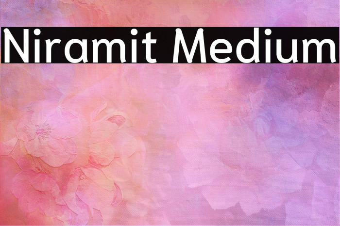 Niramit Medium Font examples
