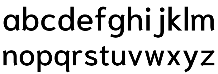 Niramit Medium Font LOWERCASE