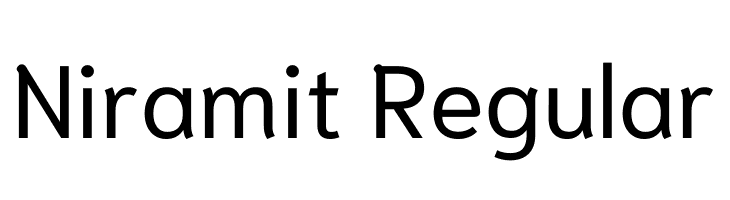 Niramit Regular  免费字体下载