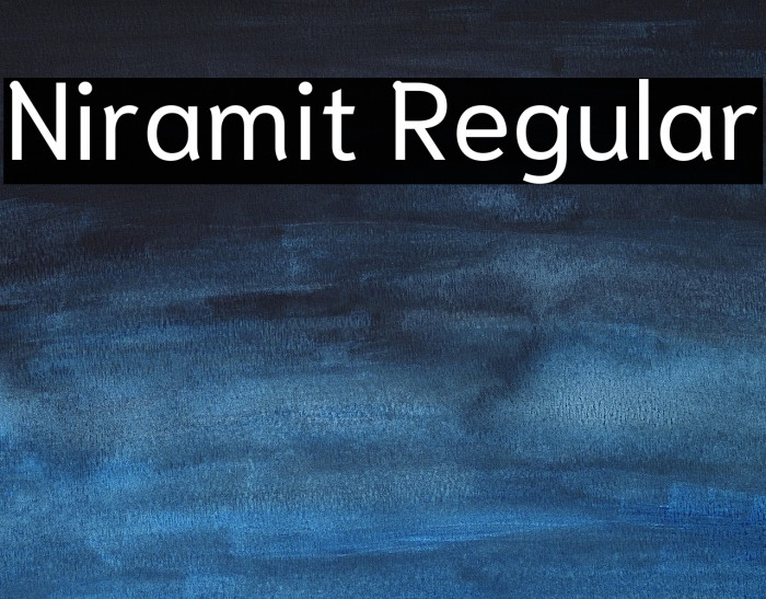 Niramit Regular Font examples