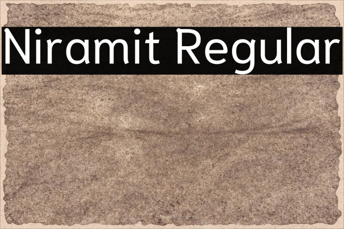 Niramit Regular Font examples