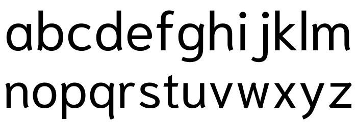 Niramit Regular Font LOWERCASE