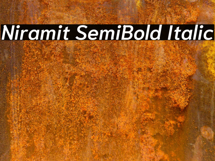 Niramit SemiBold Italic Font examples