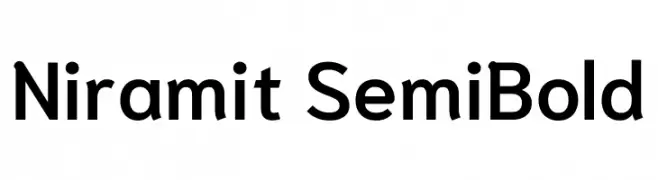 Niramit SemiBold  font caratteri gratis