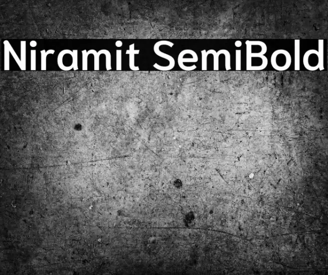 Niramit SemiBold Font examples