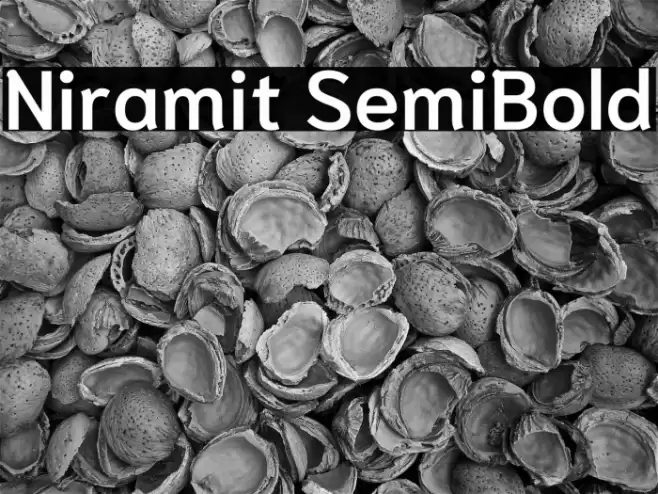 Niramit SemiBold Font examples