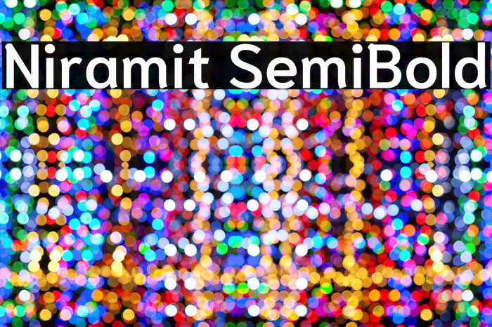 Niramit SemiBold Example 3