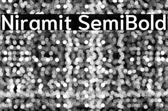 Niramit SemiBold Font examples