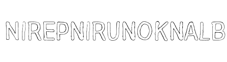 Nirepnirun oknalb Font