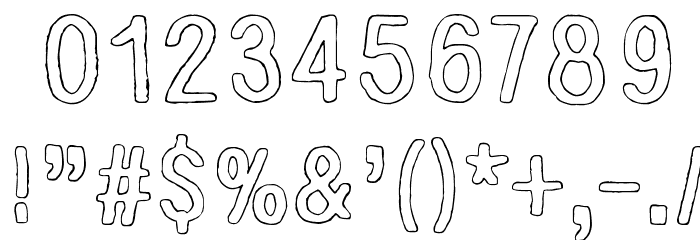 Nirepnirun oknalb Font OTHER CHARS