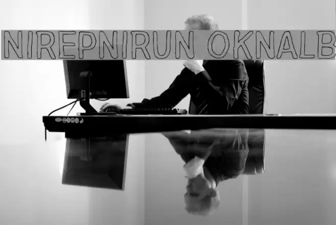 Nirepnirun oknalb Font examples