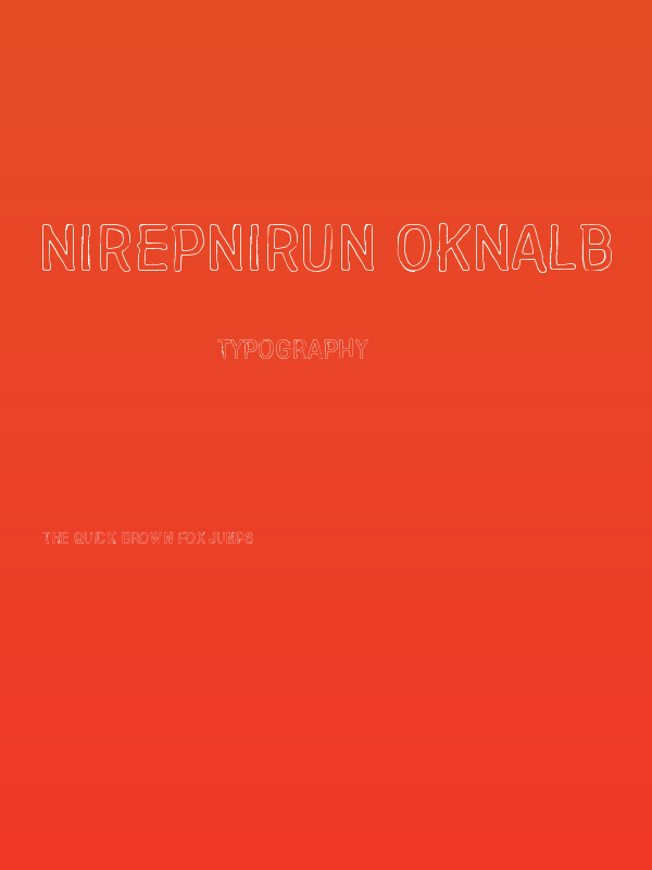 Nirepnirun oknalb Poster