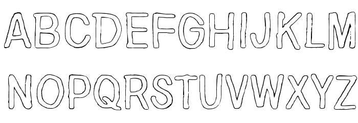 Nirepnirun oknalb Font LOWERCASE