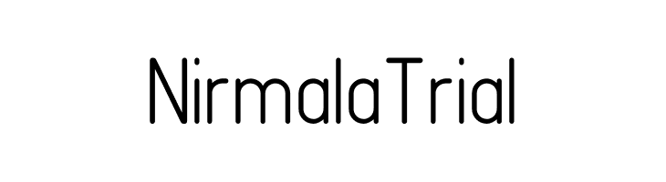 Nirmala Trial  les polices de caractères gratuit tlcharger