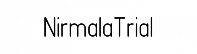 Nirmala Trial  Frei Schriftart Herunterladen
