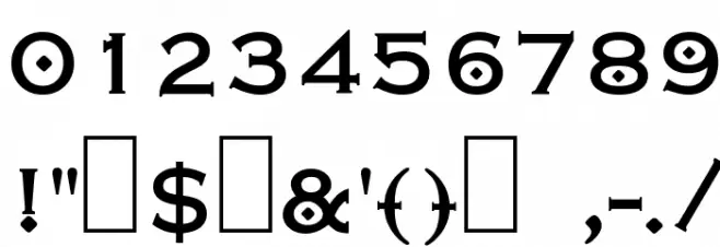 Nirvana Roman Font OTHER CHARS
