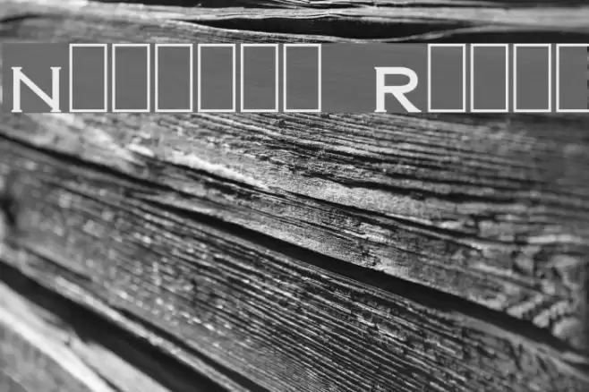 Nirvana Roman Font examples