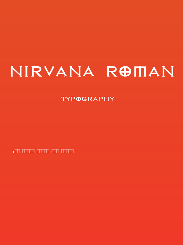Nirvana Roman Poster