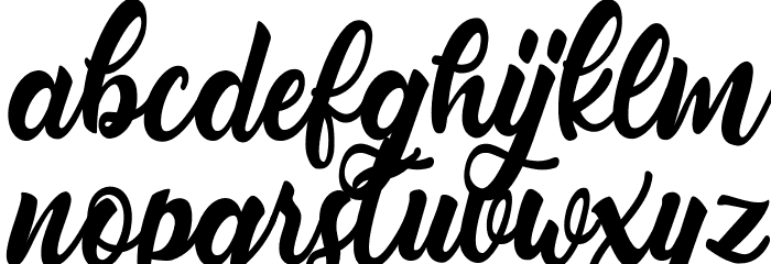 Nirvana Font LOWERCASE