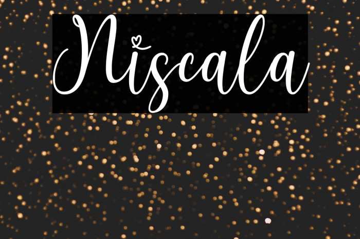 Niscala Font examples