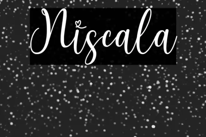 Niscala Font examples