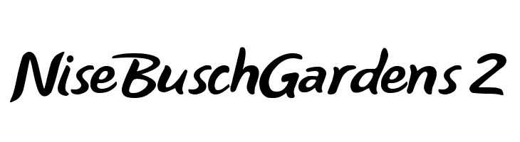 NiseBuschGardens 2  Free Fonts Download