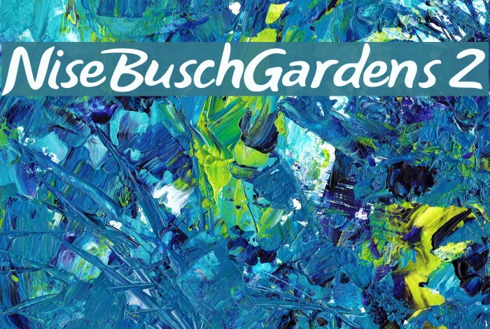 NiseBuschGardens 2 Font examples