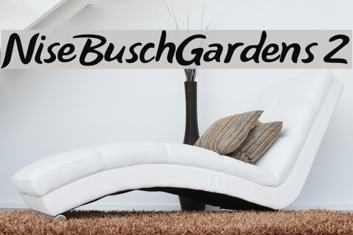 NiseBuschGardens 2 Font examples