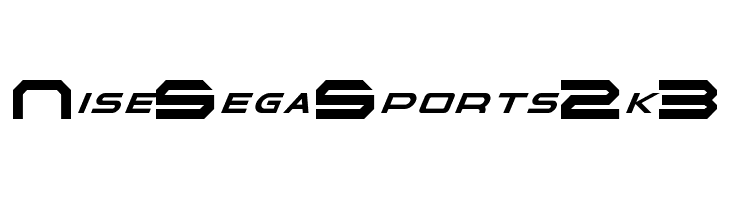 NiseSegaSports2k3 Font