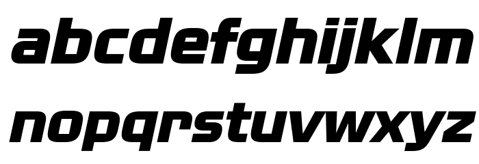 NissanOpti-Italic Font LOWERCASE