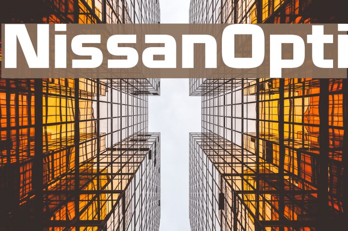 NissanOpti Font examples