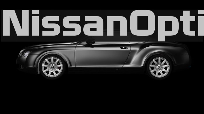 NissanOpti Font examples