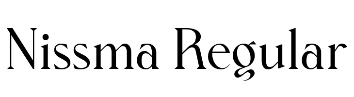 Nissma Regular  font caratteri gratis