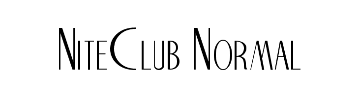 NiteClub Normal Font