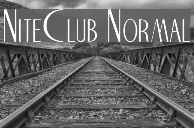 NiteClub Normal Font examples