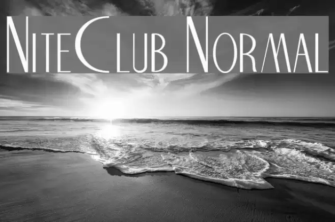 NiteClub Normal Font examples
