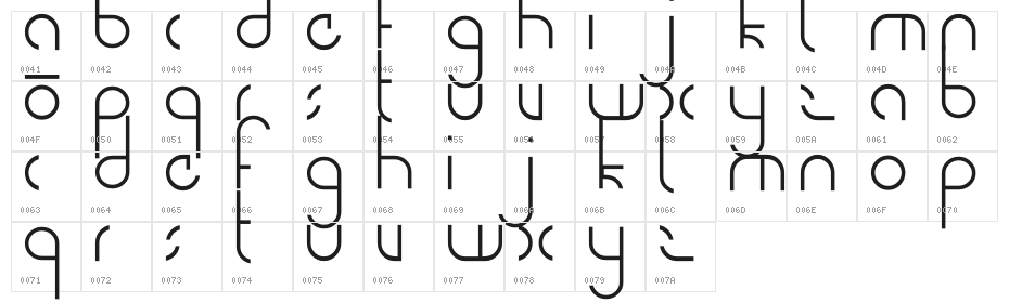 NiteOwl-Regular Character Map