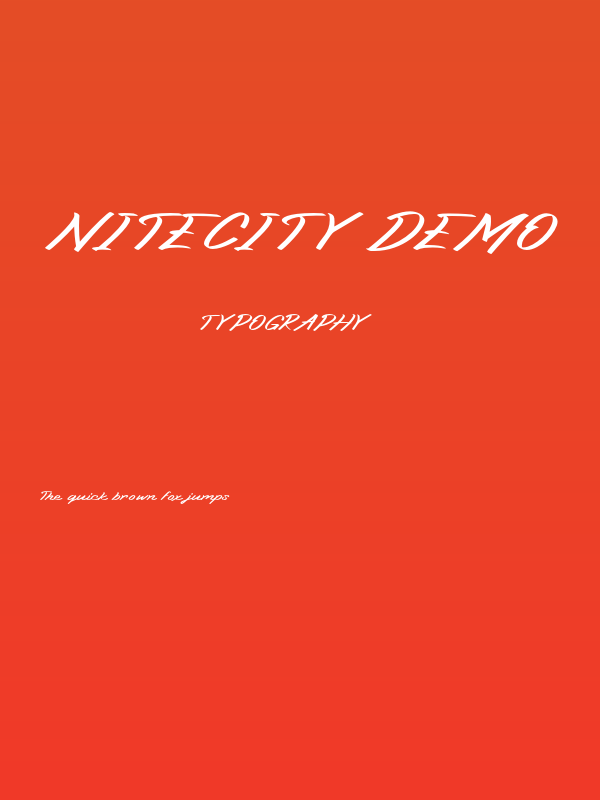 Nitecity Demo Poster