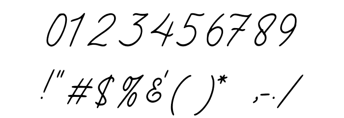 Nittiest Fitting Font OTHER CHARS