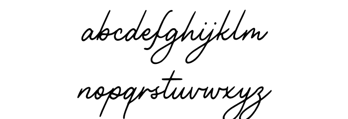 Nittiest Fitting Font LOWERCASE
