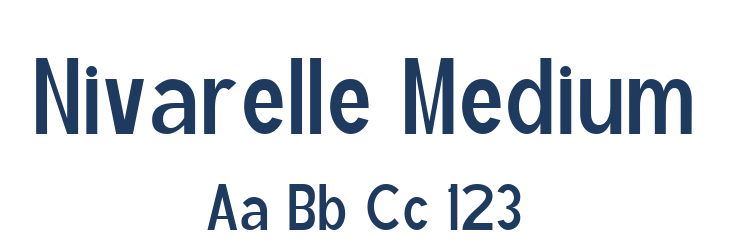 Nivarelle Medium Font Preview