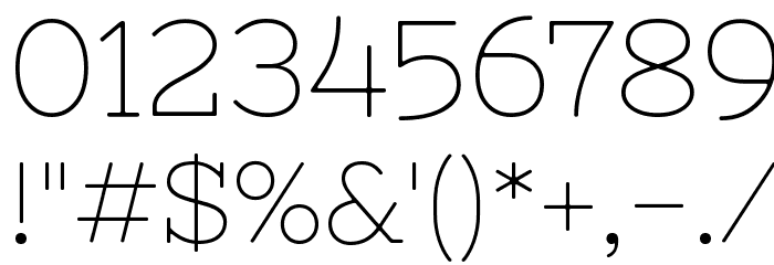 Nixie One Font OTHER CHARS